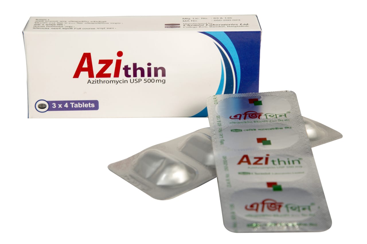 Tablet Azithin 500mg  (12pcs)
